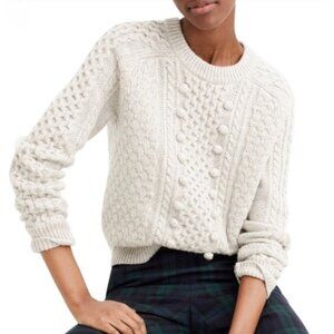 J. Crew Popcorn Cable Knit Sweater S